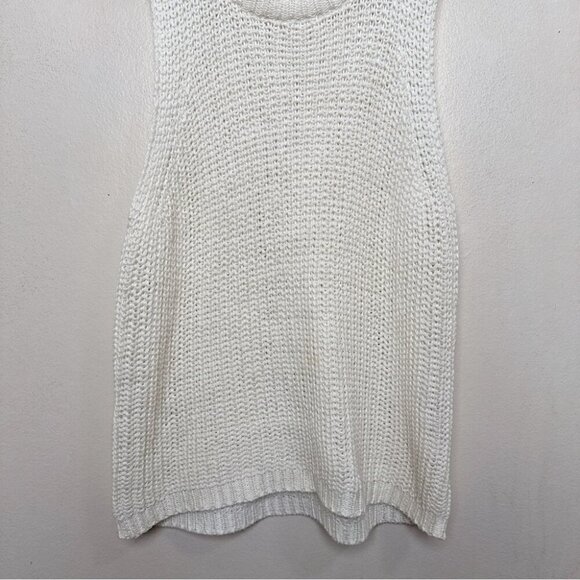 Gentle Fawn Womens Small Knitted Crew Neck Sleeveless Tunic Sweater - Picture 7 of 12